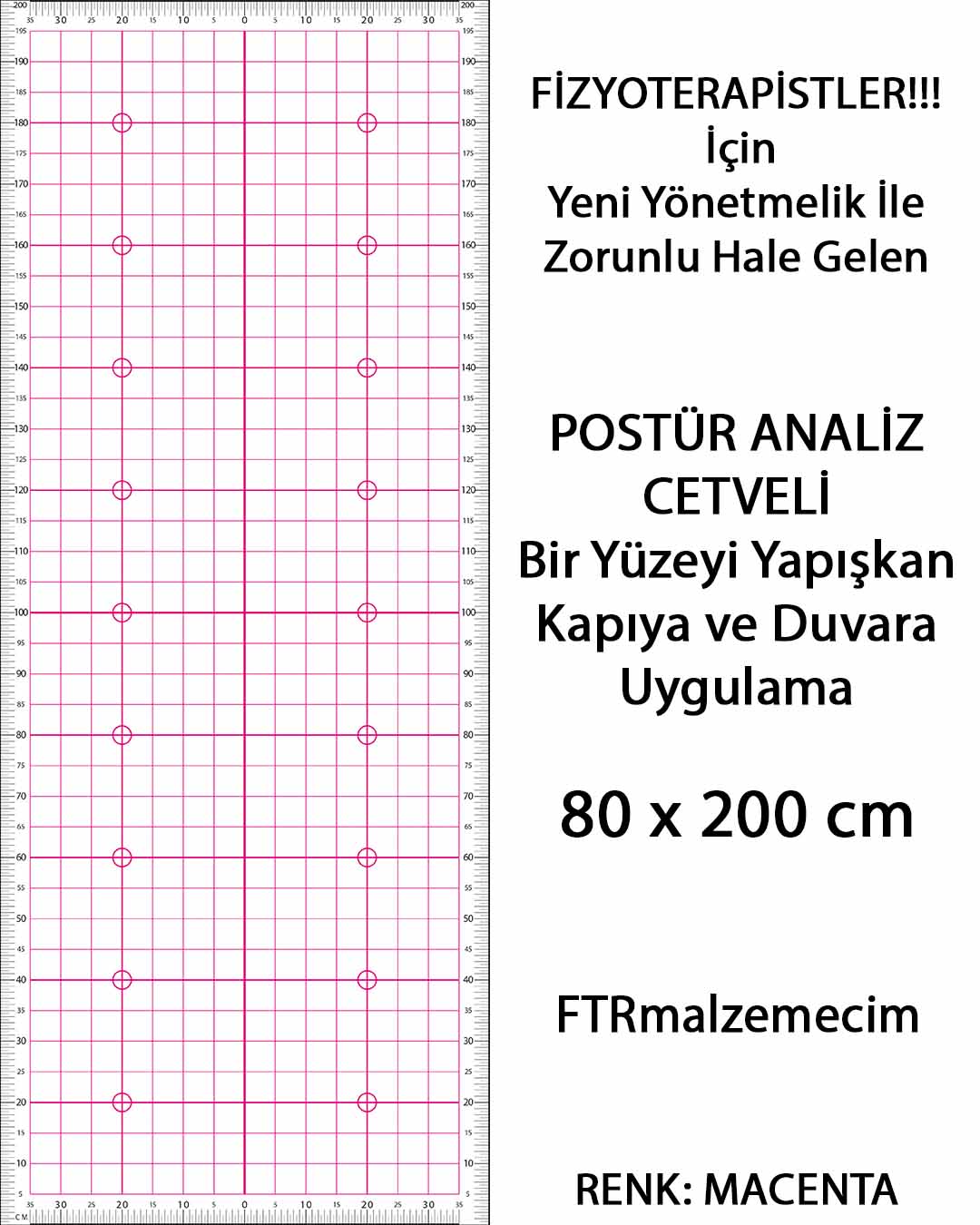 Macenta Renk Postür Analiz Cetveli