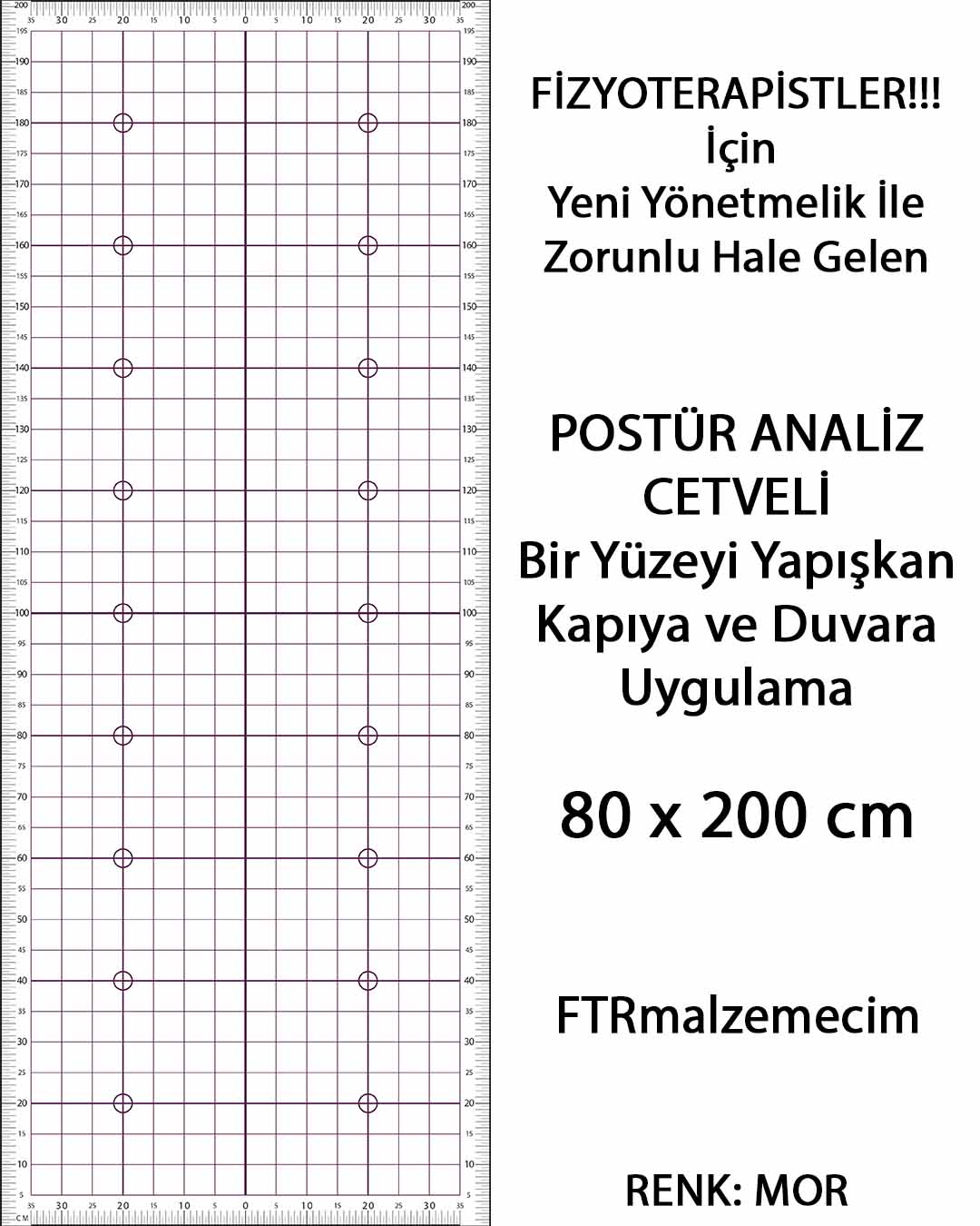 Mor Renk Postür Analiz Cetveli