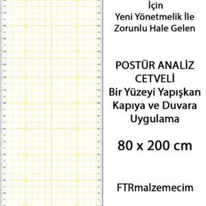 Sarı Renk Postür Analiz Cetveli