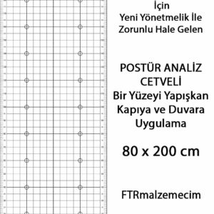 Siyah Renk Postür Analiz Cetveli