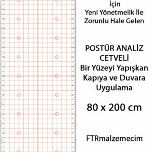 Turuncu Renk Postür Analiz Cetveli