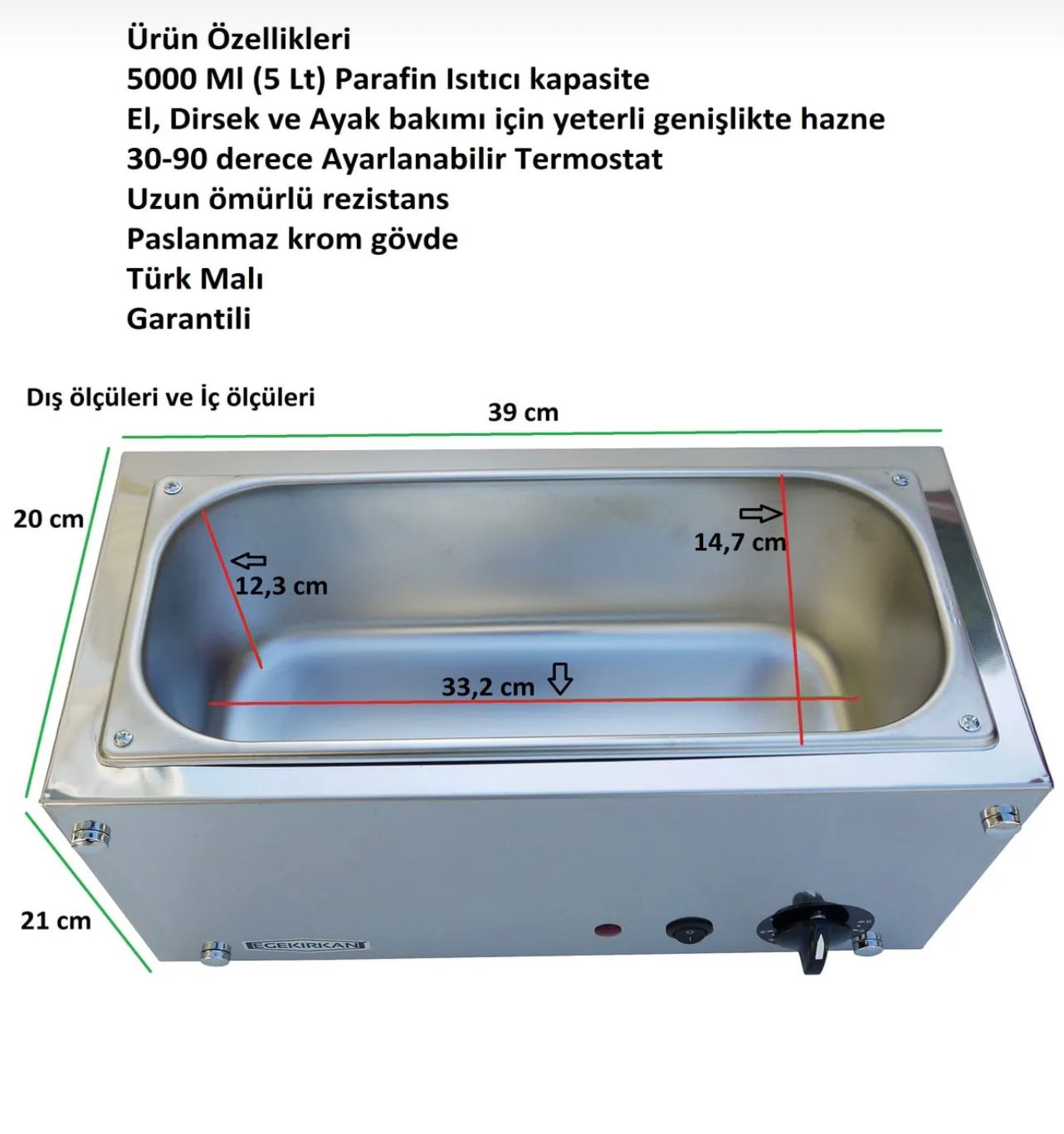 Parafin Kazanı – 5 LT