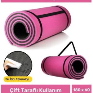 Pembe Pilates ve Yoga Matı 180x60 Cm x 10MM