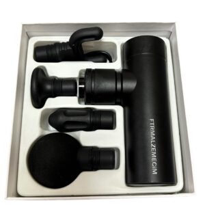 Güçlü Klinik Tipi Masaj Tabancası Darbeli 4 Seviyeli 4 Başlıklı Şarjlı