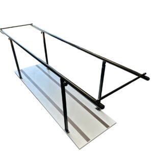 Fizik Tedavi Paralel Bar 240 cm Uzunluk Yükseklik Ayarlanabilir Kaydırmaz Şeritli