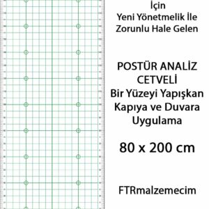 Yeşil Renk Postür Analiz Cetveli
