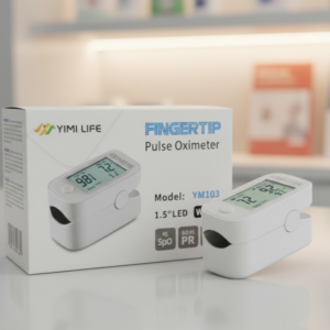 Yimi Life YM103 Parmak Tipi Pulse Oksimetre – SpO2 & Nabız Ölçer, LED Ekran, Beyaz