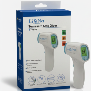 LifeNet Medikal FR880 Temassız Ateş Ölçer – Alından Ölçüm, Hızlı & Hassas, Dijital Ekran
