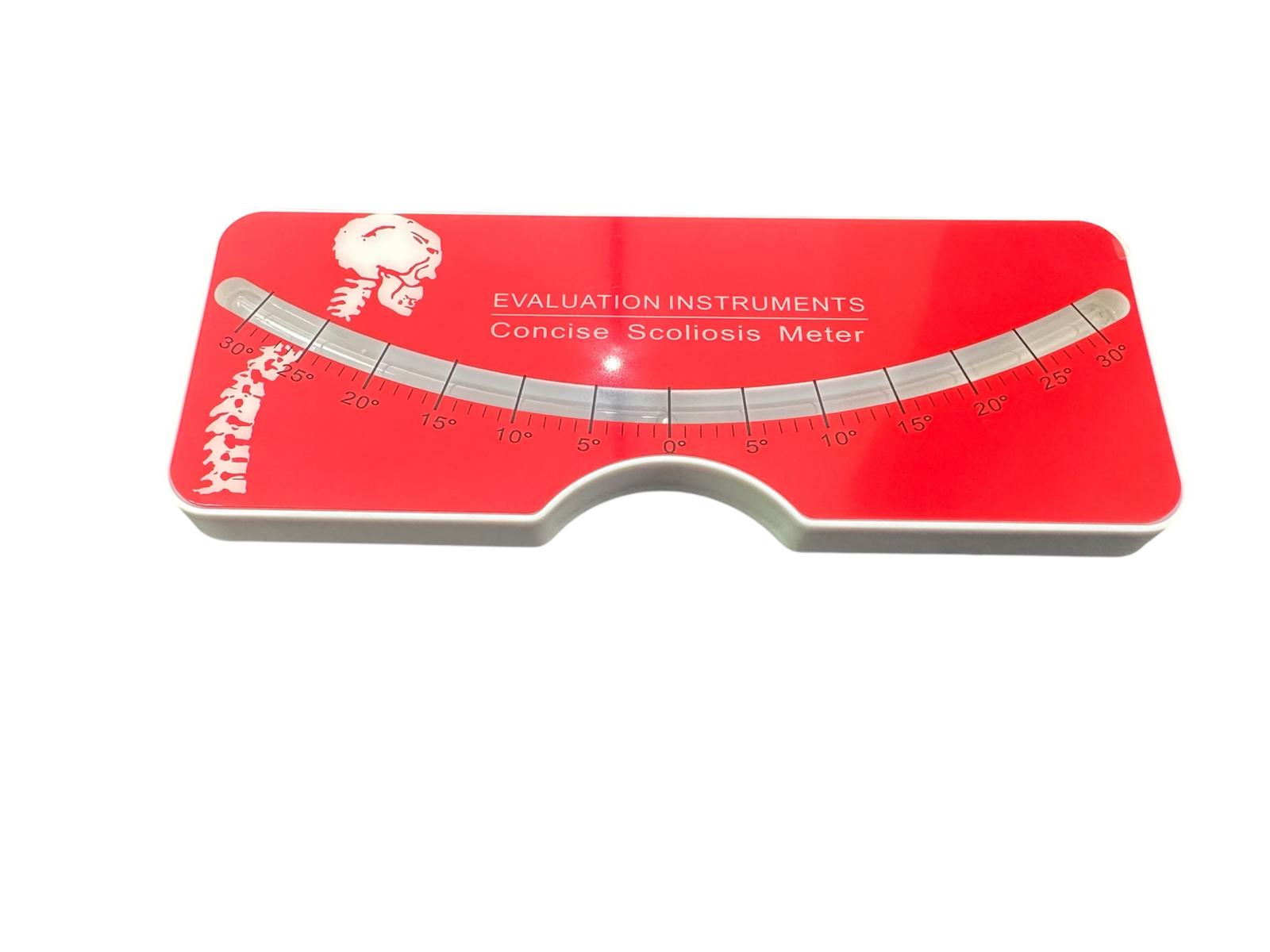 Skolyometre Skolyoz Ölçer Kırmızı Renkli